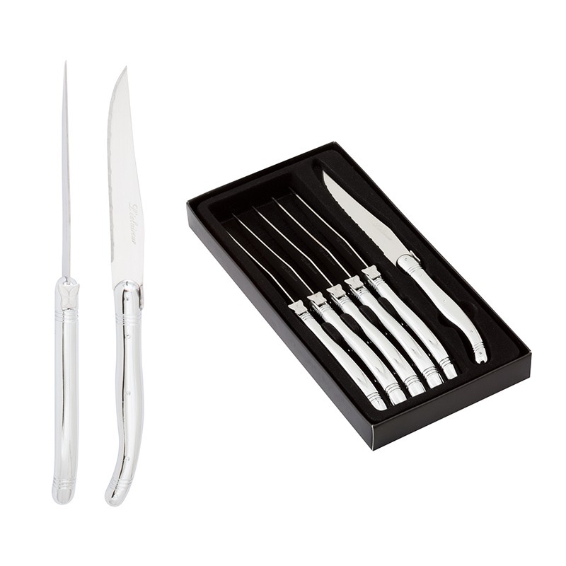Coffret de 6 couteaux de table (Inox massif) (2) - Couteaux de table et de  cuisine (7191303)