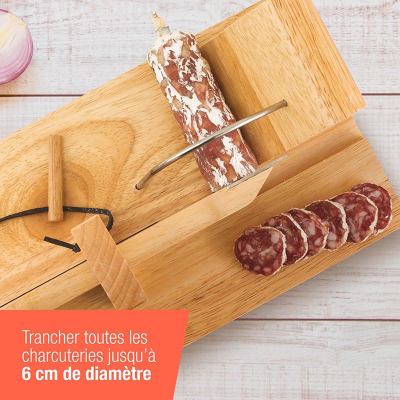 Guillotine à Saucisson En Bois La Conviviale - Occasion, Servie Une Fois Comme Neuf